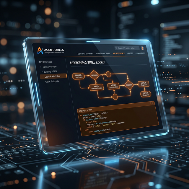 Mockup do site Agent Skills